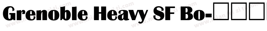 Grenoble Heavy SF Bo字体转换